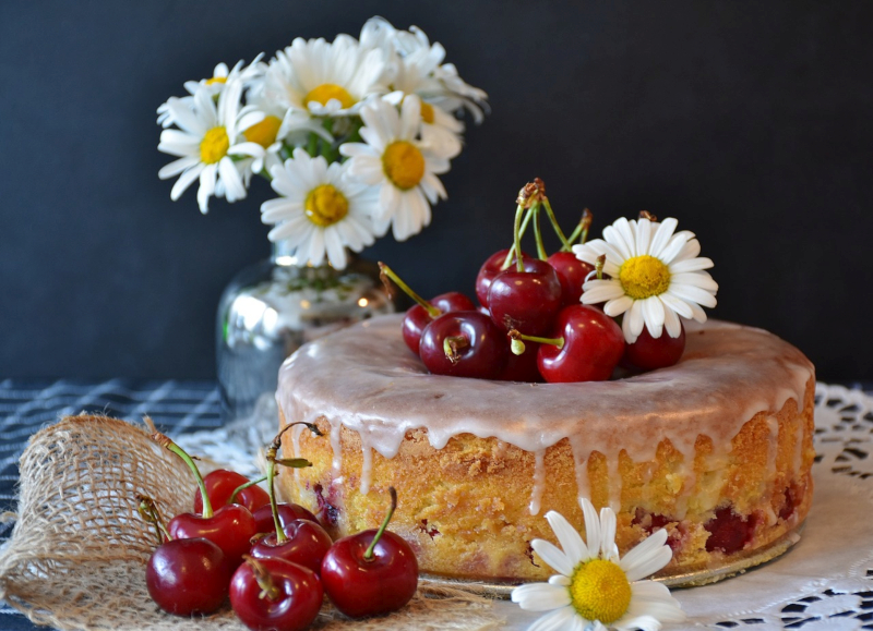 Zvodná torta s čerešňami foto: pixabay