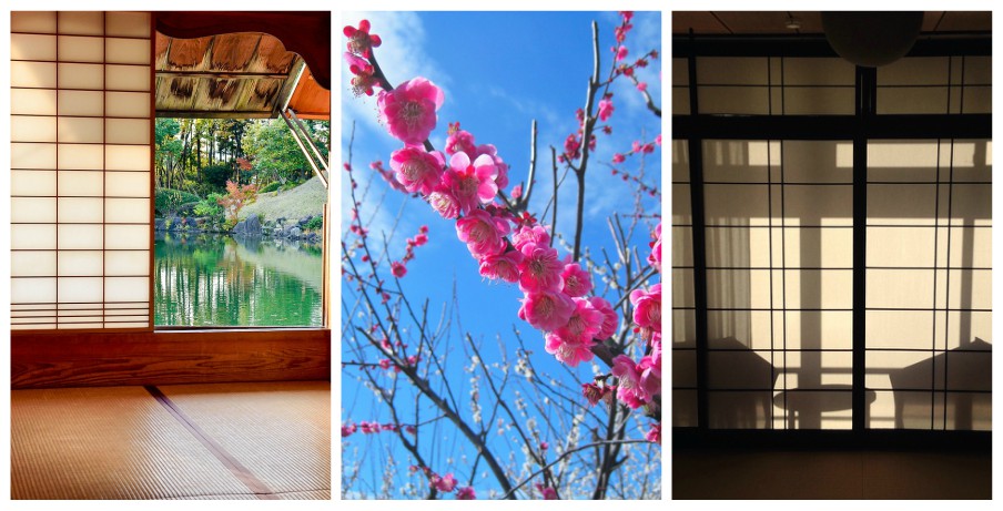 Japonská stena berie motívy z krajiny vychádzajúceho slnka foto: pinterest