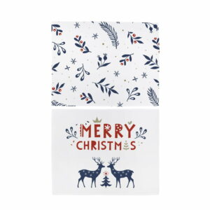 Vianočné látkové prestieranie v súprave 2 ks 45×35 cm Merry Blue Christmas – Butter Kings