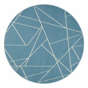 Modrý koberec Ragami Velvet, ø 140 cm | Bonami