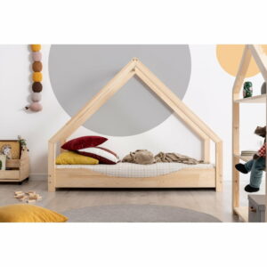 Domčeková detská posteľ z borovicového dreva Adeko Loca Elin, 90 x 200 cm | Bonami