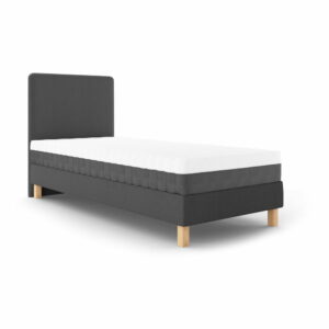 Tmavosivá jednolôžková posteľ Mazzini Beds Lotus, 90 x 200 cm | Bonami