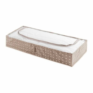 Malý béžový úložný box Compactor Dots, 46 x 107 cm | Bonami