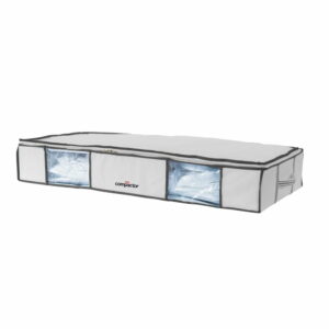 Súprava 2 bielych úložných boxov pod posteľ s vakuovým obalom Compactor XLarge Underbed Life, 105 x 15,5 cm | Bonami