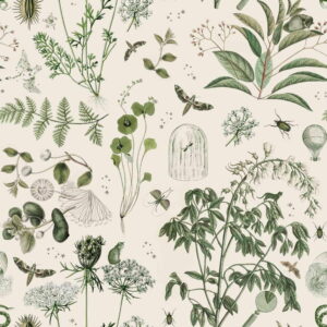 Tapeta 100×280 cm Green Botanical Stories – Dekornik | Bonami